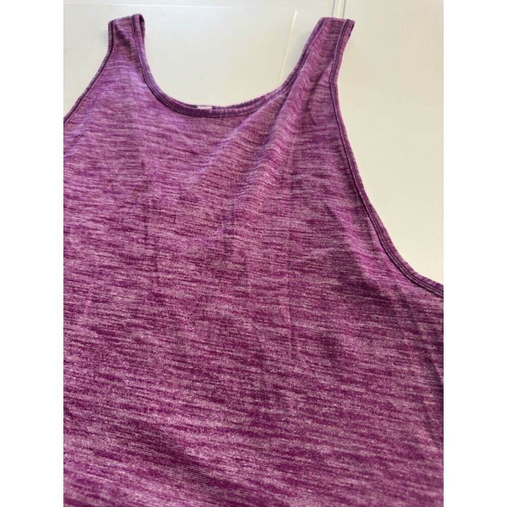 Lululemon Women's M Purple Heather Tank Top Stretch Lightweight Scoop Reflective - Picture 2 of 6